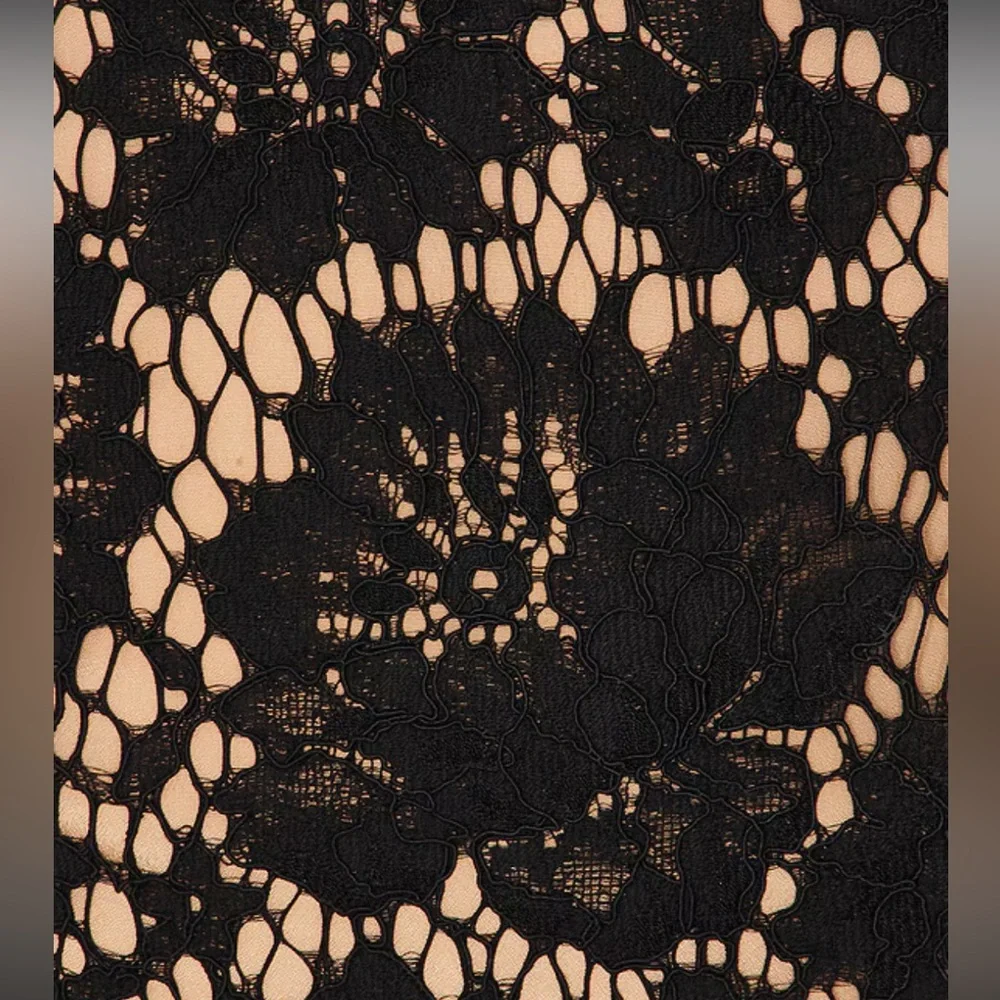 SELF-PORTRAIT Fine Lace Midi Dress in Black US6/ UK10 LAST ONE! - Picture 4 of 10